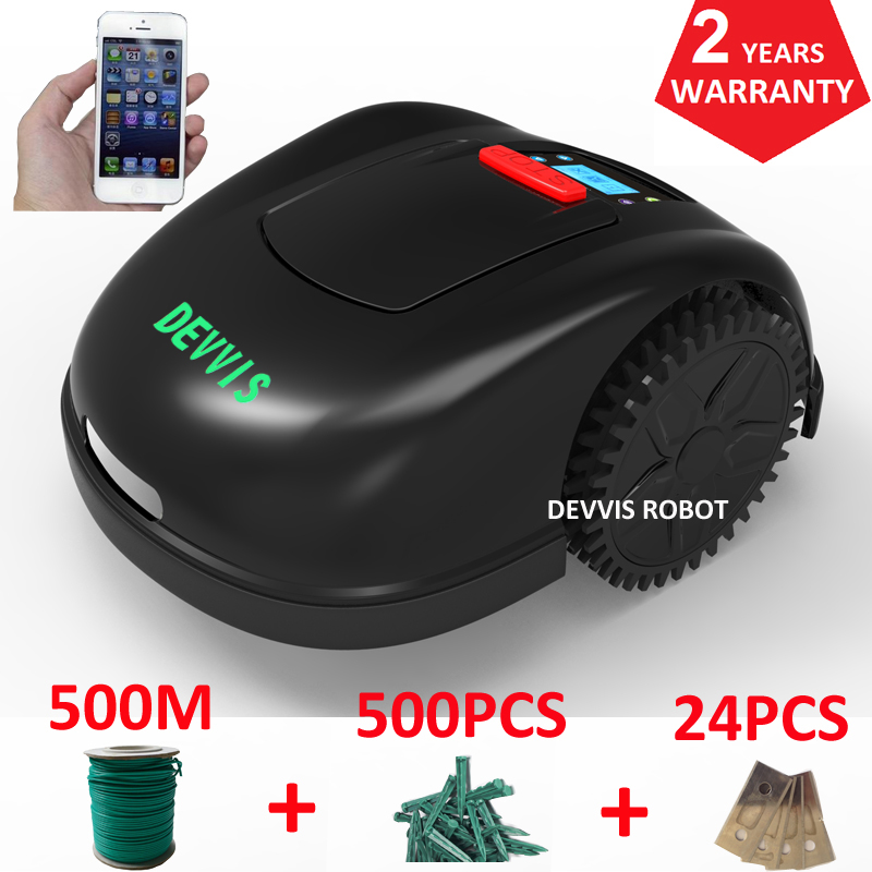 DEVVIS Robot Grass Mower E1600T For Big Lawn Working Capacity 3600m2 with 500m wire+500pcs pegs+24pc