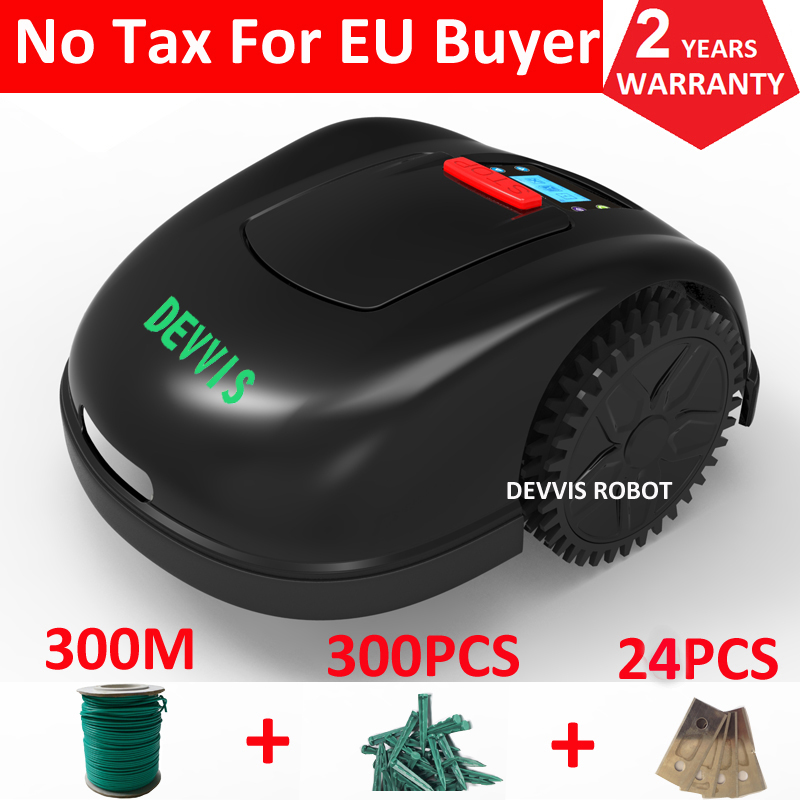 China Newest 5th Generation Grass Mower DEVVIS Robot Lawn Mower E1600T For Big Lawn with total 300m 