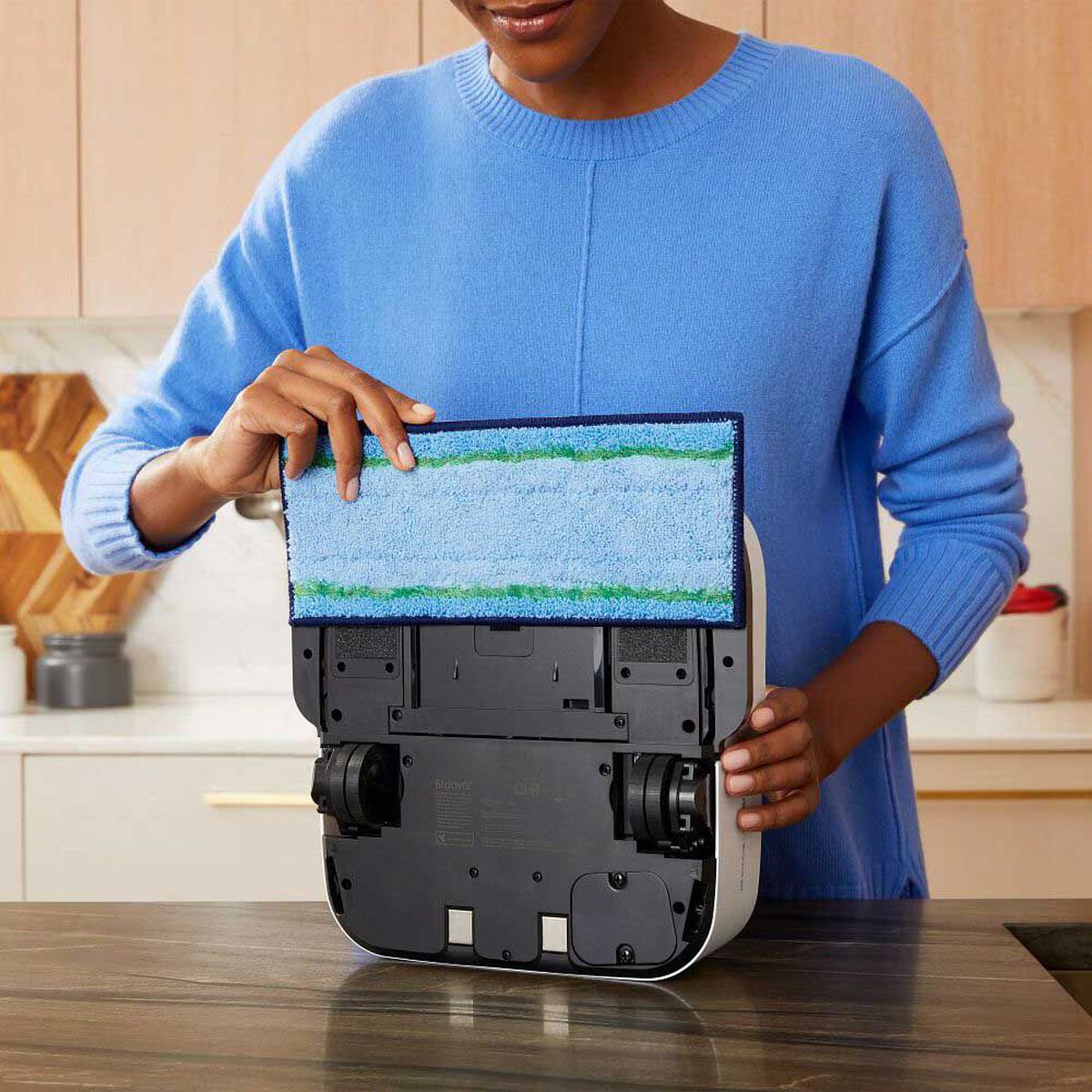 Washable Wet Mopping & Washable Dry Sweeping Pads for Braava jet® m6 Robot Mop, , large image number 3